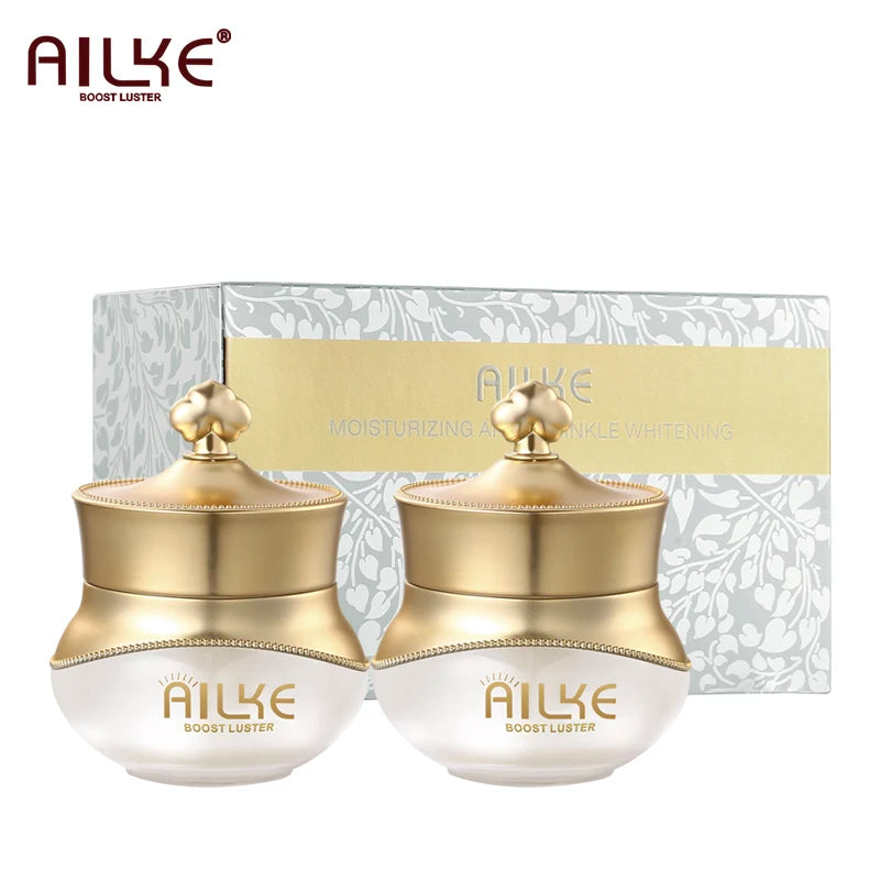 AILKE White Rose Whitening Face Care Set – Hyaluronic Acid, Anti-Wrinkle & Dark Spot Reduction