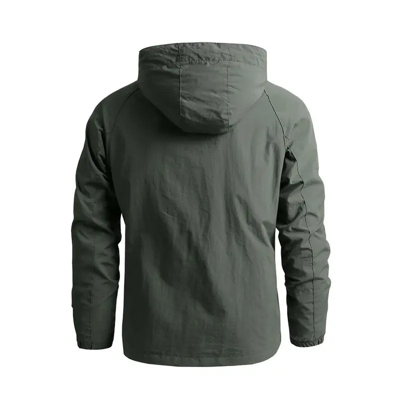 Men's Hooded Hiking Jacket – Waterproof Windbreaker