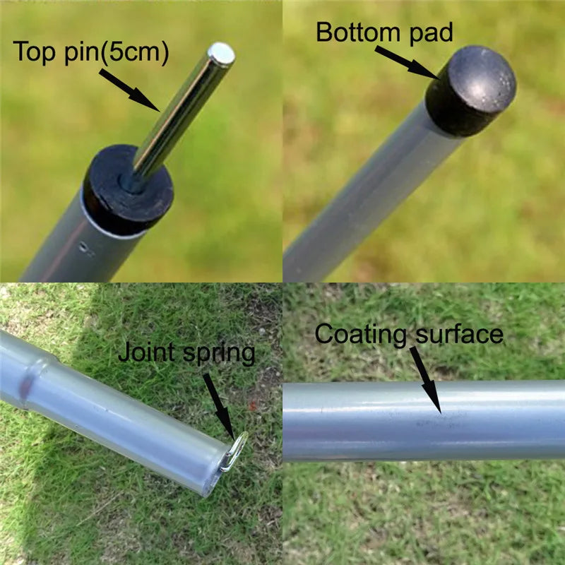 Adjustable Folding Tarp Pole – Camping Awning & Tent Support Stick (1.8m / 2m)