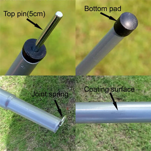 Adjustable Folding Tarp Pole – Camping Awning & Tent Support Stick (1.8m / 2m)