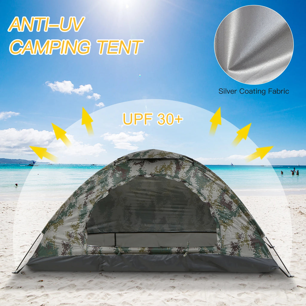 Tomshoo Ultralight Camping Tent – 1 or 2 Person | UPF 30+ Anti-UV