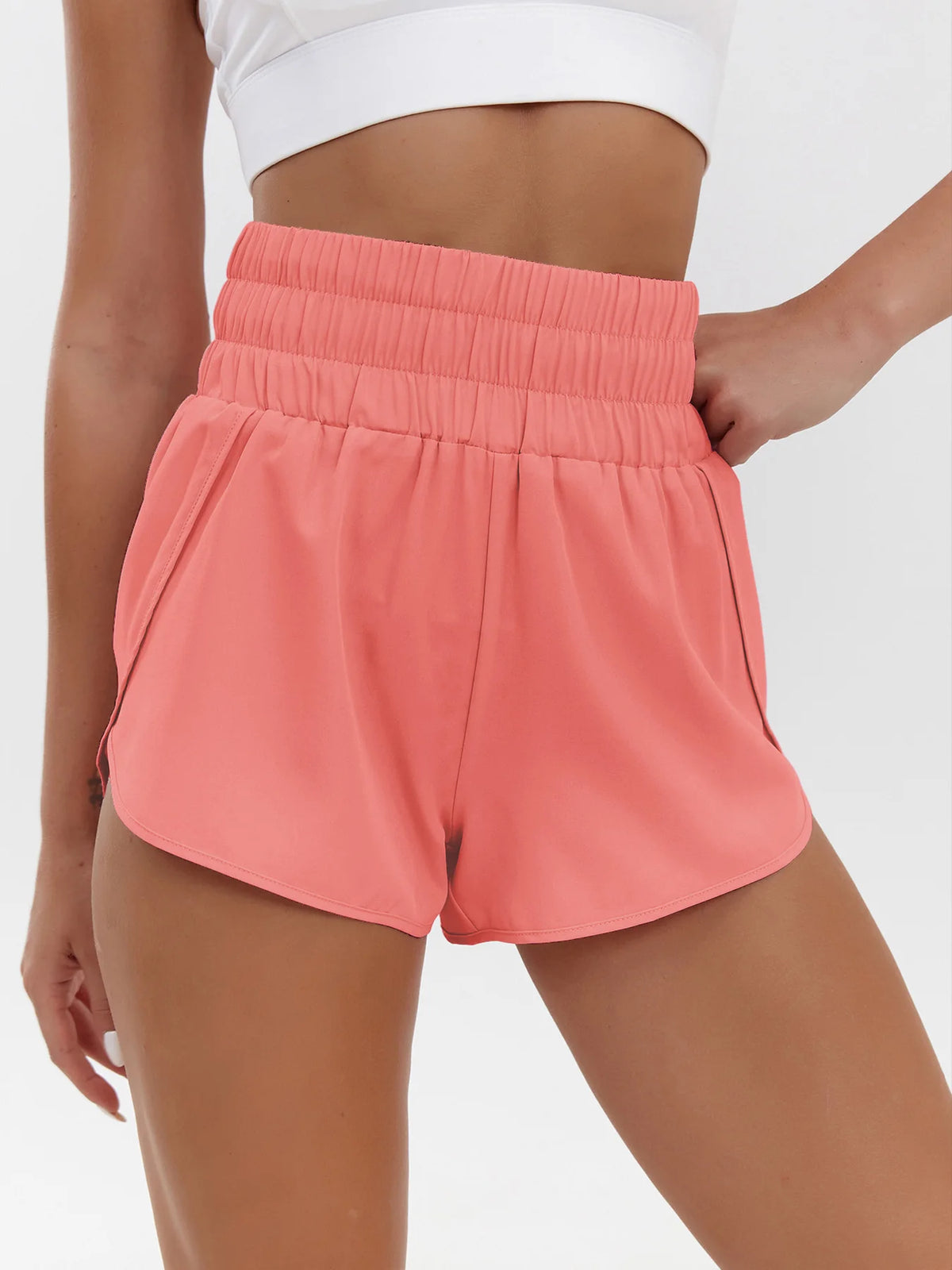 Women's High Waist Quick-Dry Casual Shorts – Loose Elastic Breathable Sports Shorts | XS–XXL
