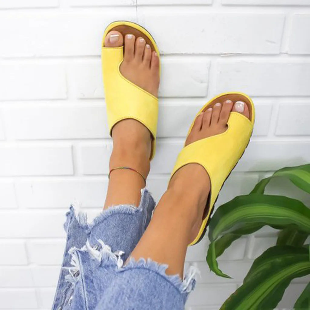 Women's Comfort Platform Flat Sandals – Wide Fit Casual Shoes | EU 35–43