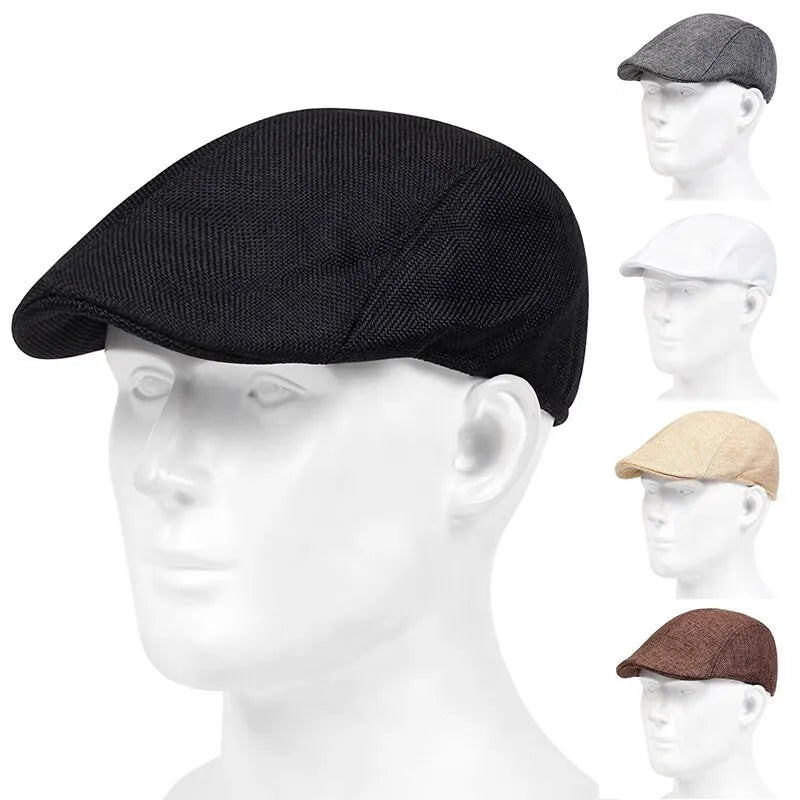Men's Solid Cassette Cap – Casual Golf & Street Style Hat | One Size