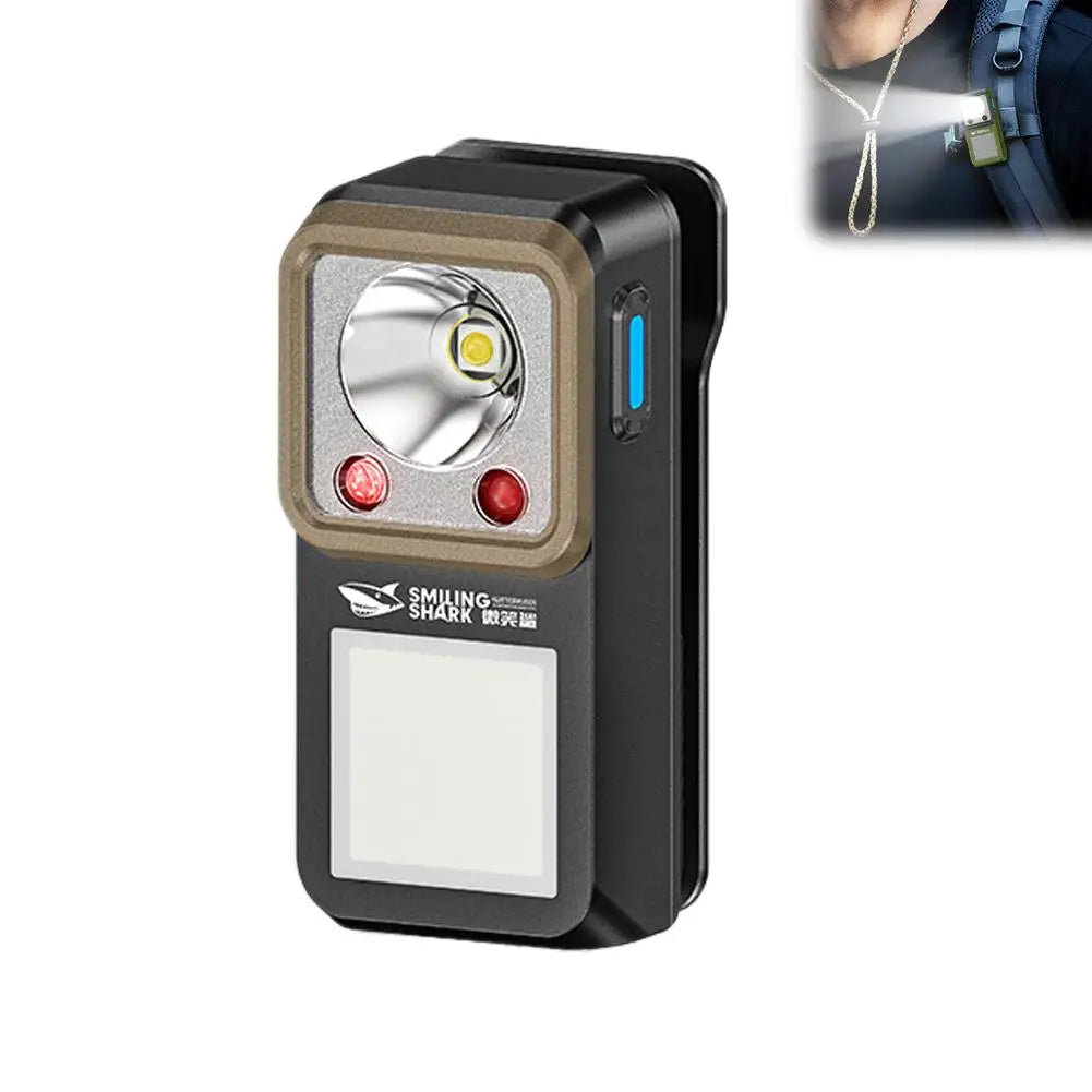 LED Magnetic Clamp Flashlight — 6 Modes, Rechargeable, Waterproof | Camping, Work & Emergency
