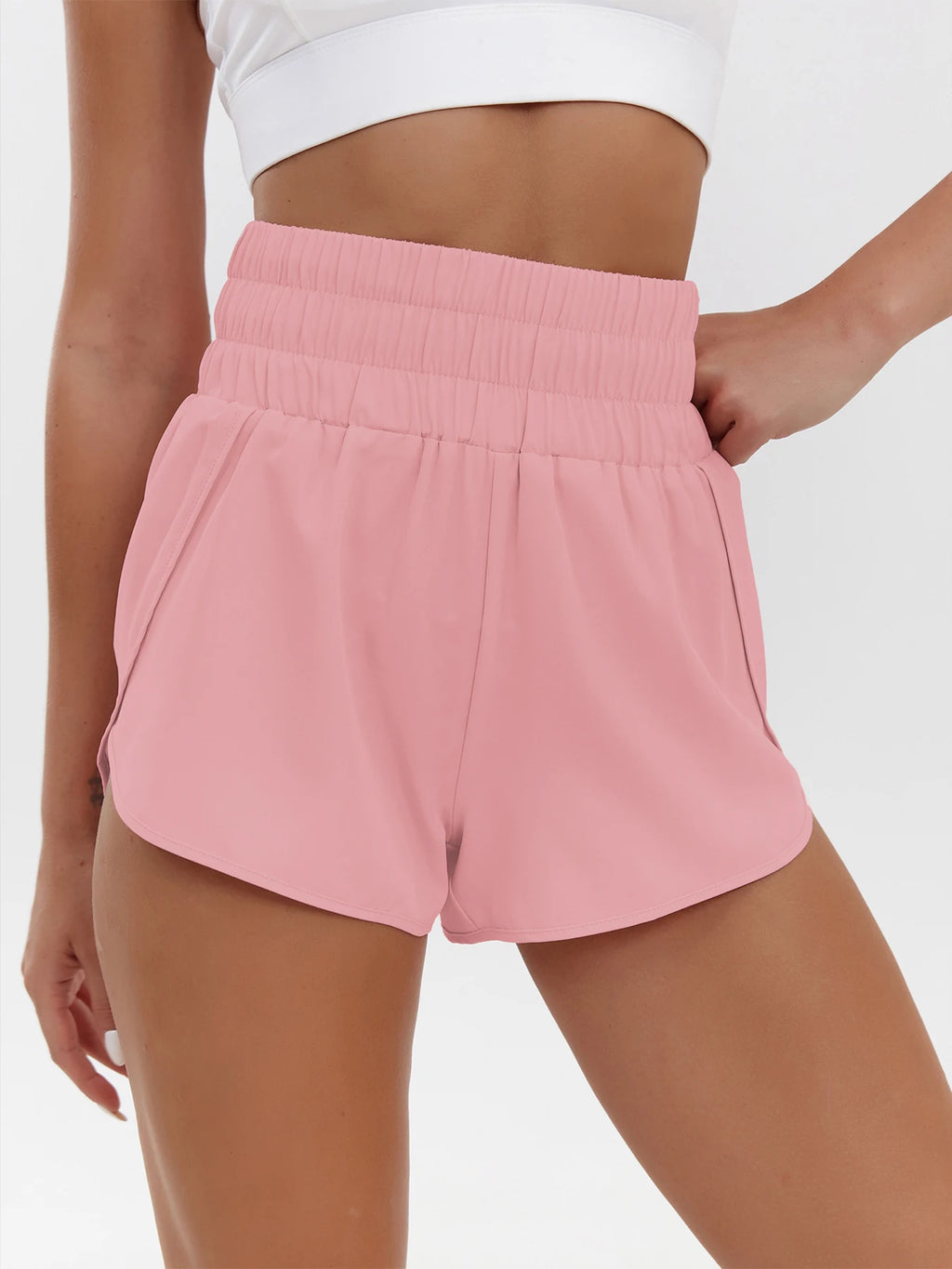 Women's High Waist Quick-Dry Casual Shorts – Loose Elastic Breathable Sports Shorts | XS–XXL