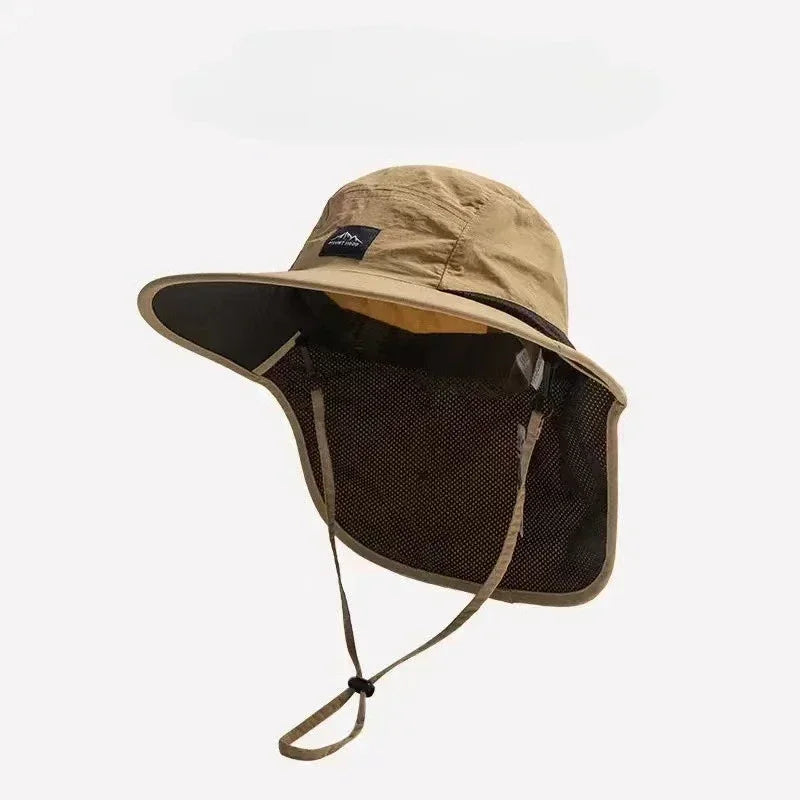 Wide Brim Neck Flap Hat – Unisex Outdoor Fishing & Hiking