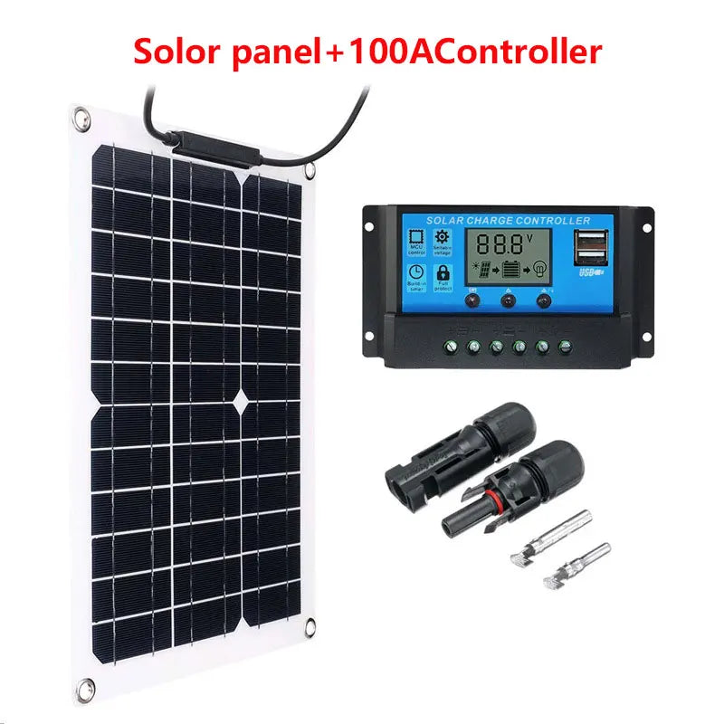 500W Flexible Solar Panel – Lightweight Mobile Power Supply for Home, Camping & RV