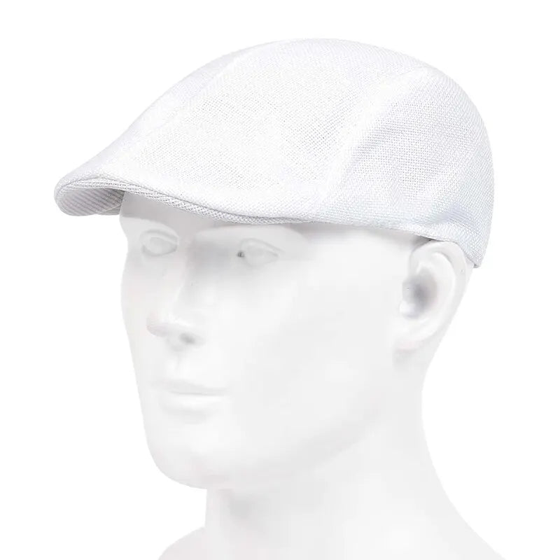 Men's Solid Cassette Cap – Casual Golf & Street Style Hat | One Size
