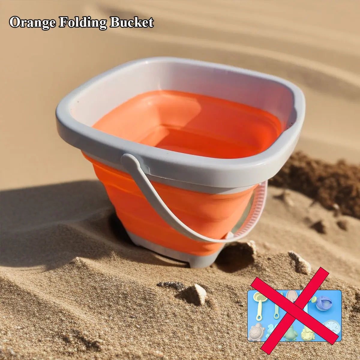 Kids Beach Sand Play Set | Folding Bucket & Sandbox Toys – 1, 5 or 11 Piece