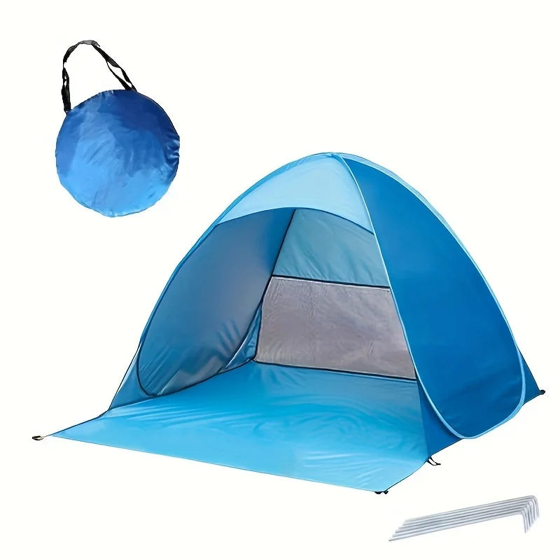 ZRF Pop-Up Beach Tent – UPF 50+ UV Protection, 2-Person, Instant Setup (4 Colours)