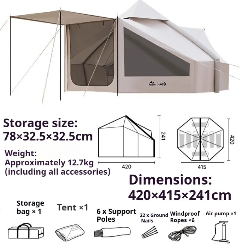 Portable Inflatable Camping Tent – Foldable Outdoor Shelter for Desert, Travel & Camping