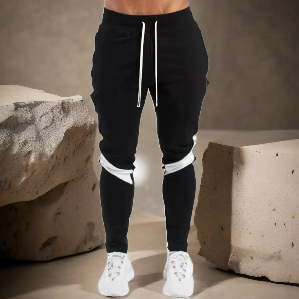 Men's Skinny Jogger Sweatpants — Drawstring, Fitness & Gym Tracksuit Bottoms | Sport & Casual Trousers