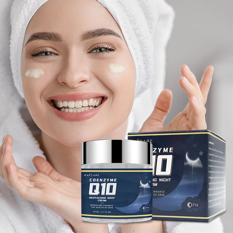 AFCARE Clear Beauty Collagen & Q10 Night Cream – Ultra-Hydrating Anti-Ageing Moisturiser (50ml)