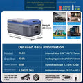 15L Portable Car Freezer | 12V/24V/220V Quiet Compressor Fridge (-20°C to 20°C)