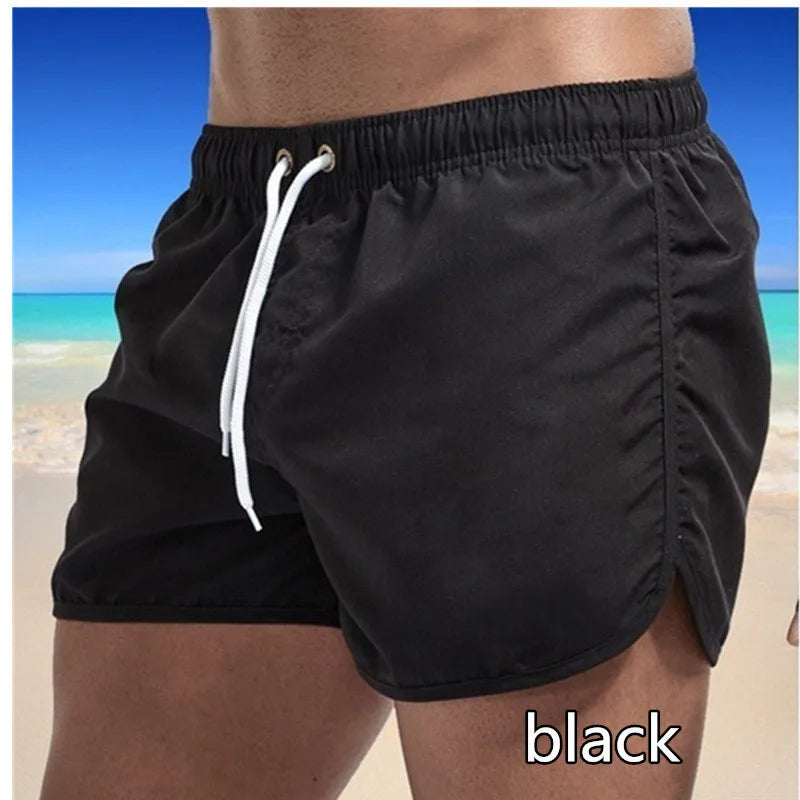 Men's Breathable Swim Shorts — Low Waist, Quick-Dry Microfibre | Beachwear & Swimwear