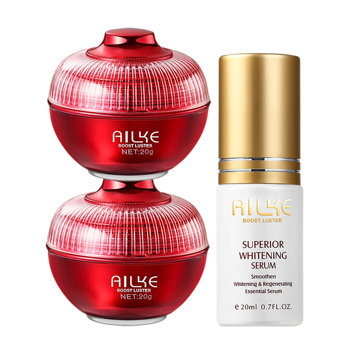 AILKE Brightening Face Care Set – Hyaluronic Acid, Dark Spot & Freckle Reduction