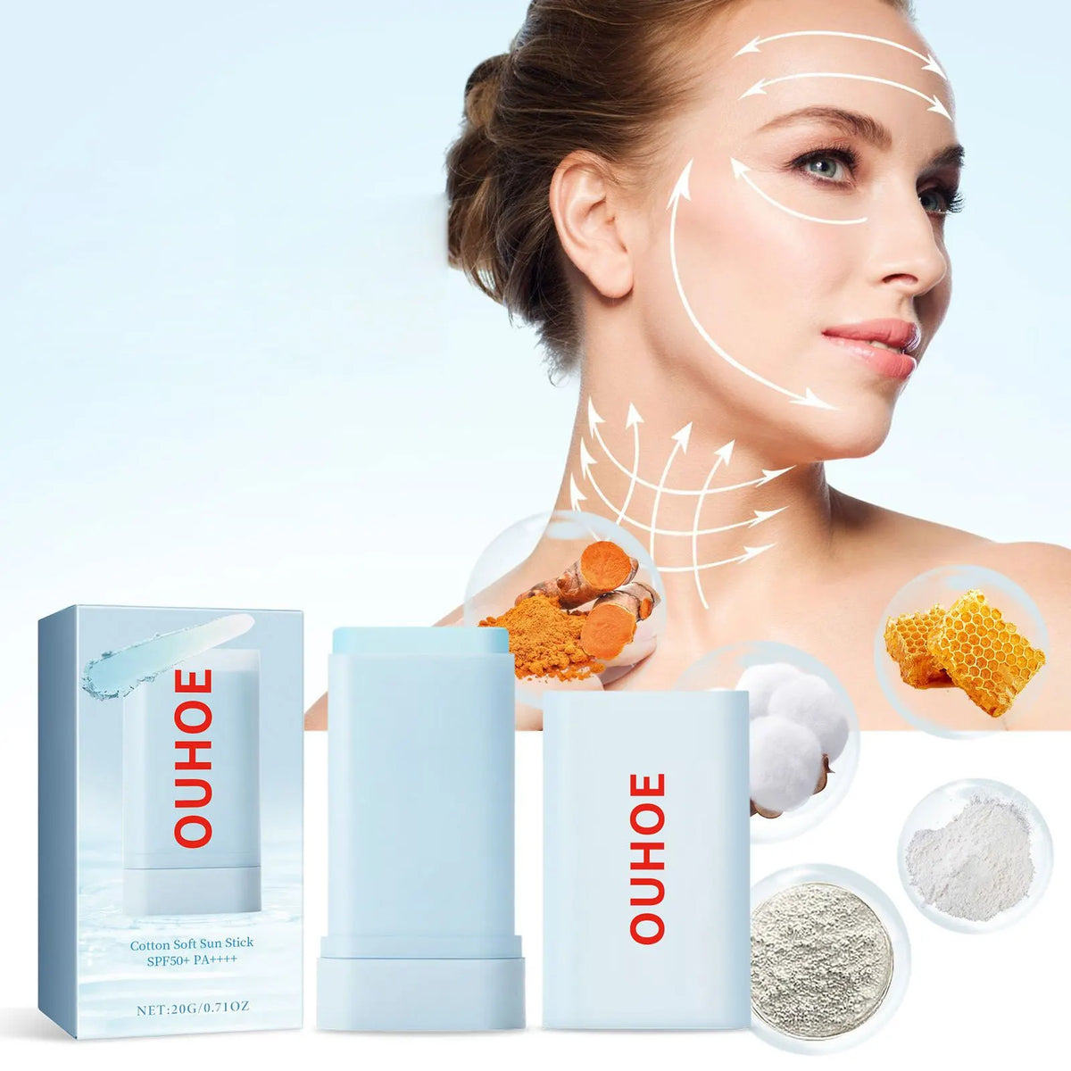 SPF 50 Sunscreen Stick for Oily Skin