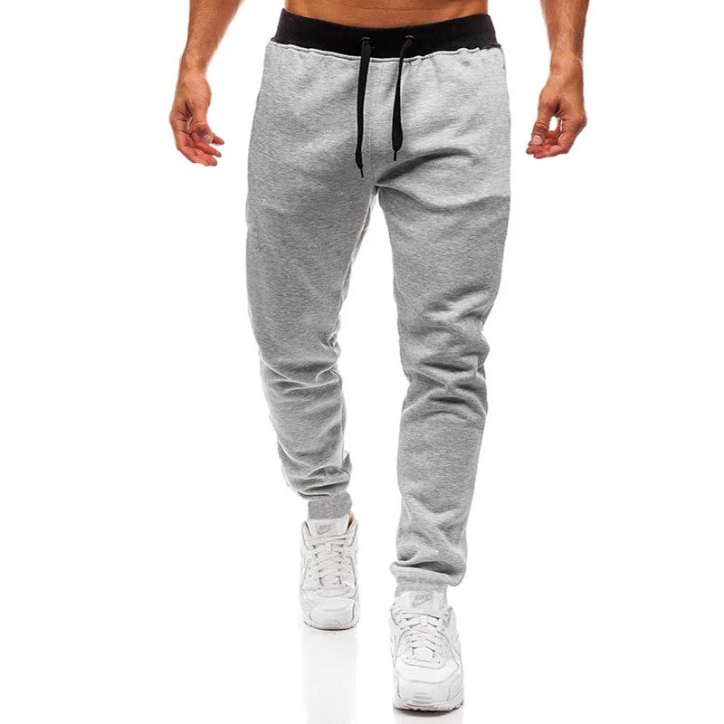 Men's Skinny Jogger Sweatpants — Drawstring, Fitness & Gym Tracksuit Bottoms | Sport & Casual Trousers