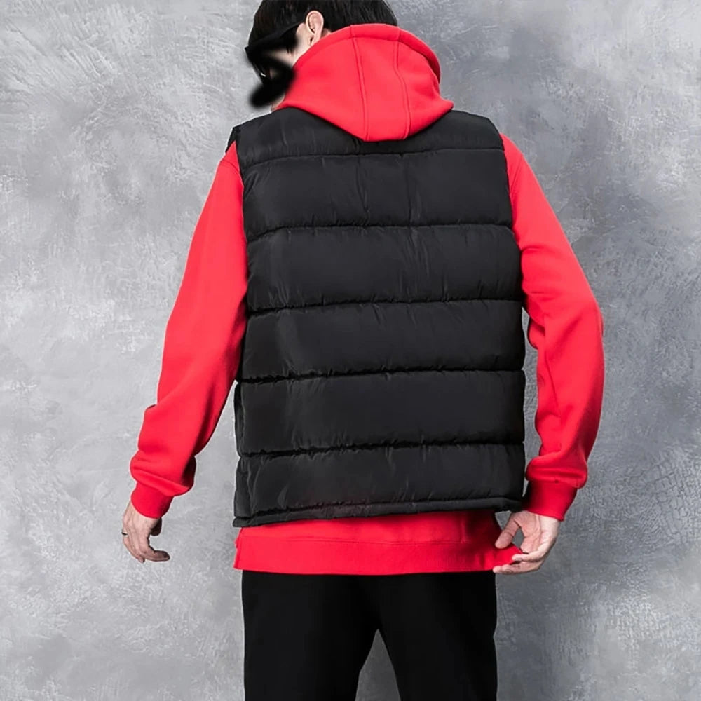 Men's Warm Sleeveless Vest Jacket | Waterproof Zipper Waistcoat