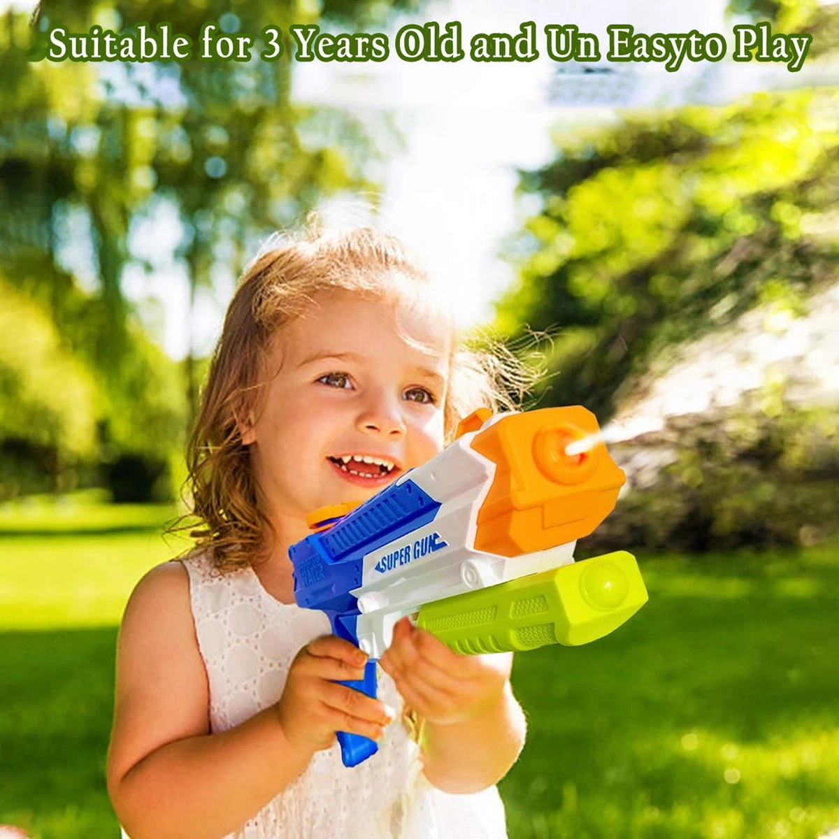 Kids Water Gun | Summer Soaker Squirt Toy | CE Certified | Ages 3+ | Pool & Beach