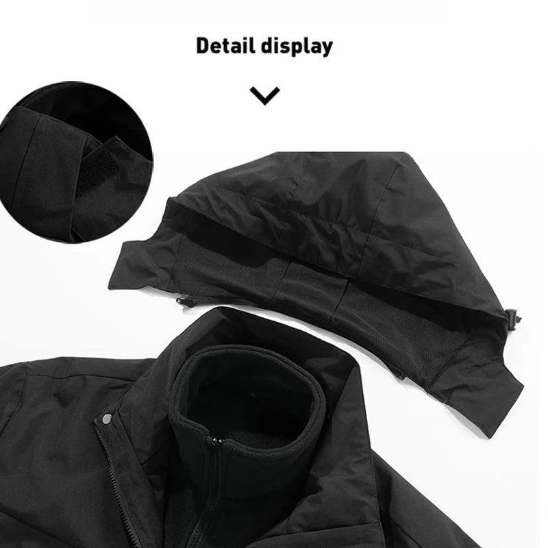 Three-in-One Outdoor Jacket – Waterproof & Breathable
