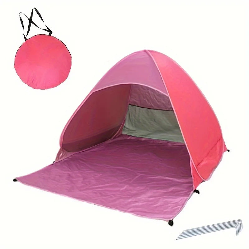 ZRF Pop-Up Beach Tent – UPF 50+ UV Protection, 2-Person, Instant Setup (4 Colours)