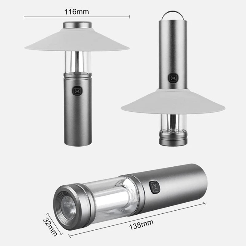 Multifunctional LED Camping Hanging Lamp — Rechargeable, Waterproof, 4 Modes | Tent & Emergency Light
