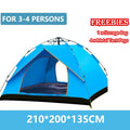 Goture Pop-Up Camping Tent – 3–4 Person Waterproof Automatic Tent | 210×200×135cm
