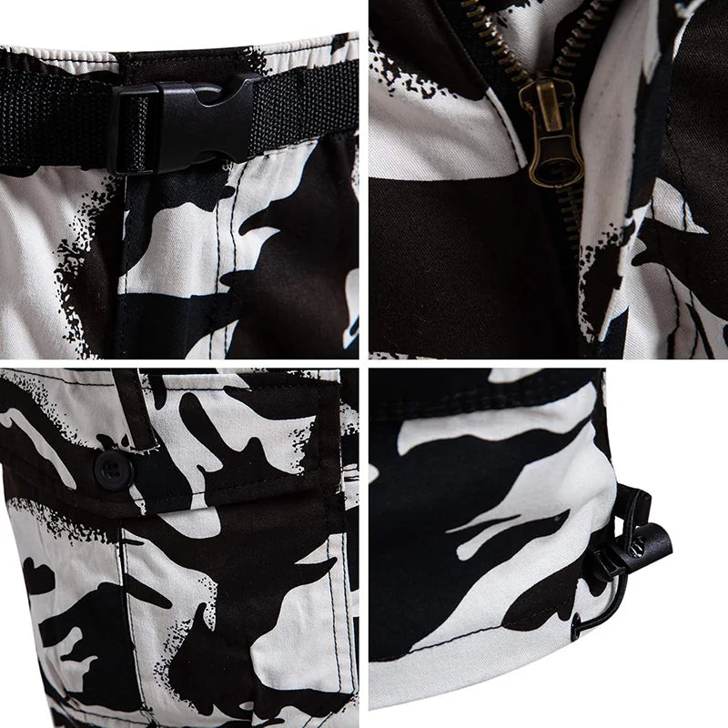 Men's 3/4 Cotton Cargo Shorts with Belt — Zipper Fly, Knee Length | Hiking, Camping & Outdoor Wear