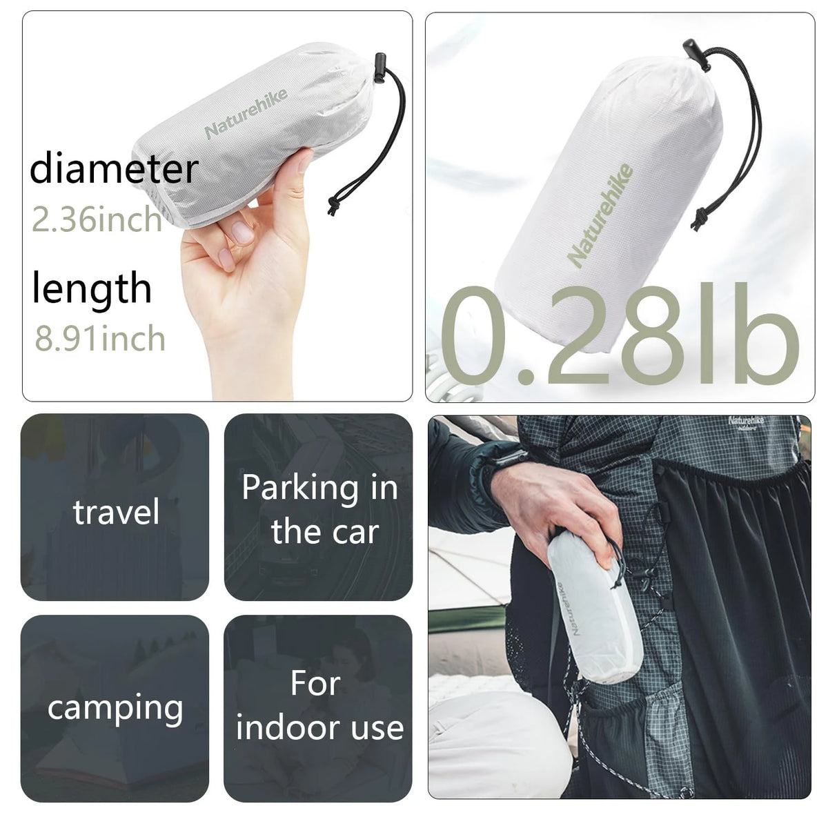 Nylon Sleeping Bag Liner – Warm Inner Liner for Camping, Travel & Hotels