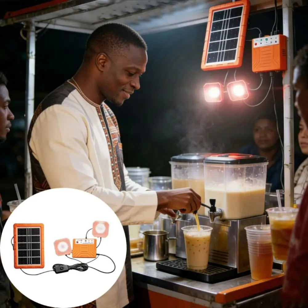 Portable Solar Power Station DIY Kit – 2W Solar Panel, Type-C Charging & Recyclable Energy Storage System