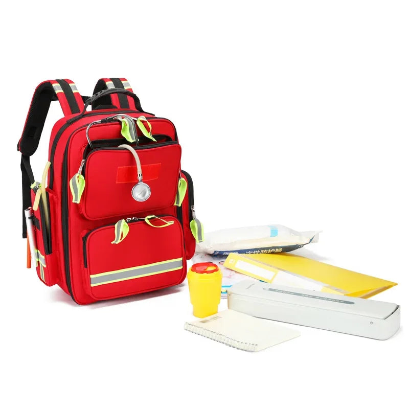 Large Capacity Emergency First Aid Backpack – Waterproof Outdoor Survival Kit Bag