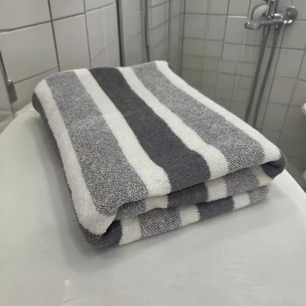 Thick Absorbent Bath Towel 70x130cm – Soft Cotton-Feel Towel for Home & Camp