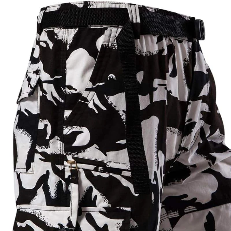 Men's 3/4 Cotton Cargo Shorts with Belt — Zipper Fly, Knee Length | Hiking, Camping & Outdoor Wear