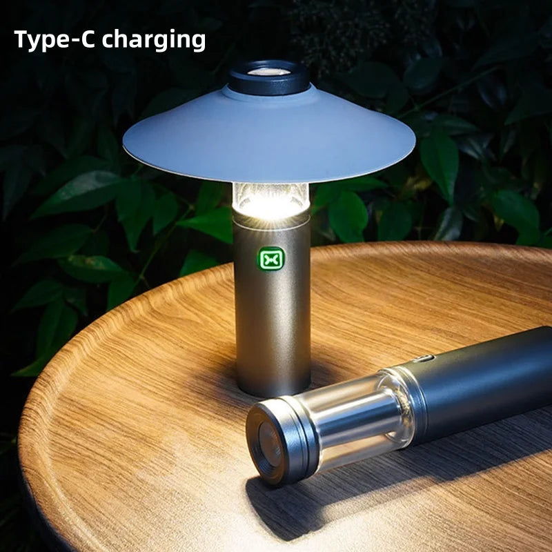 Multifunctional LED Camping Hanging Lamp — Rechargeable, Waterproof, 4 Modes | Tent & Emergency Light