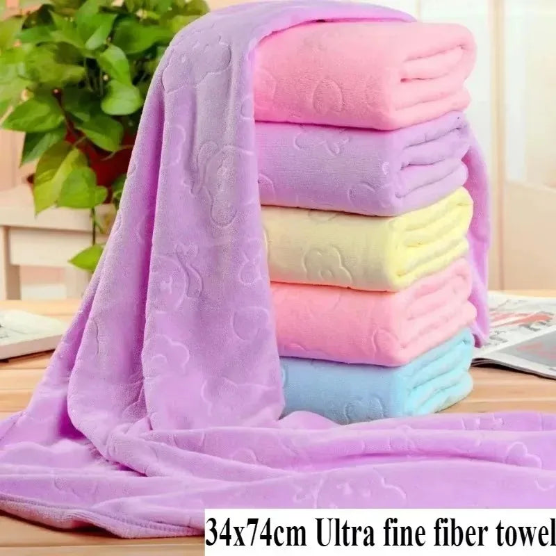 Quick-Dry Microfibre Towel Set – Soft, Absorbent & Lightweight (34×74cm)