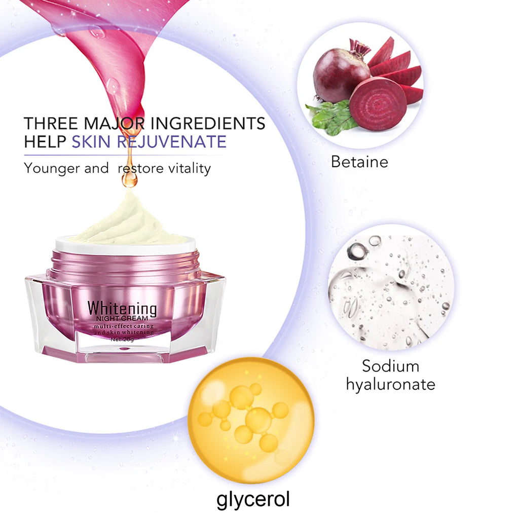 AILKE Hyaluronic Acid Whitening & Anti-Wrinkle Face Cream Set – All Skin Types