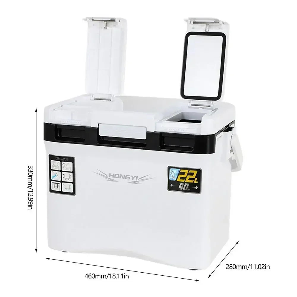22L Fishing Cooler Box & Tackle Box – Lightweight Portable Fish Storage with Air Holes