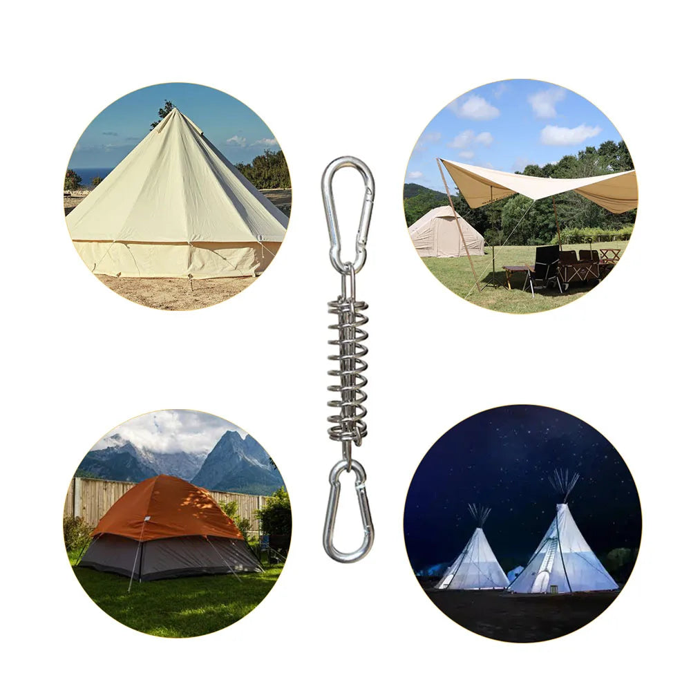 Camping Tent Accessories Kit | Wind Cord, Stakes, Carabiner Clips & More
