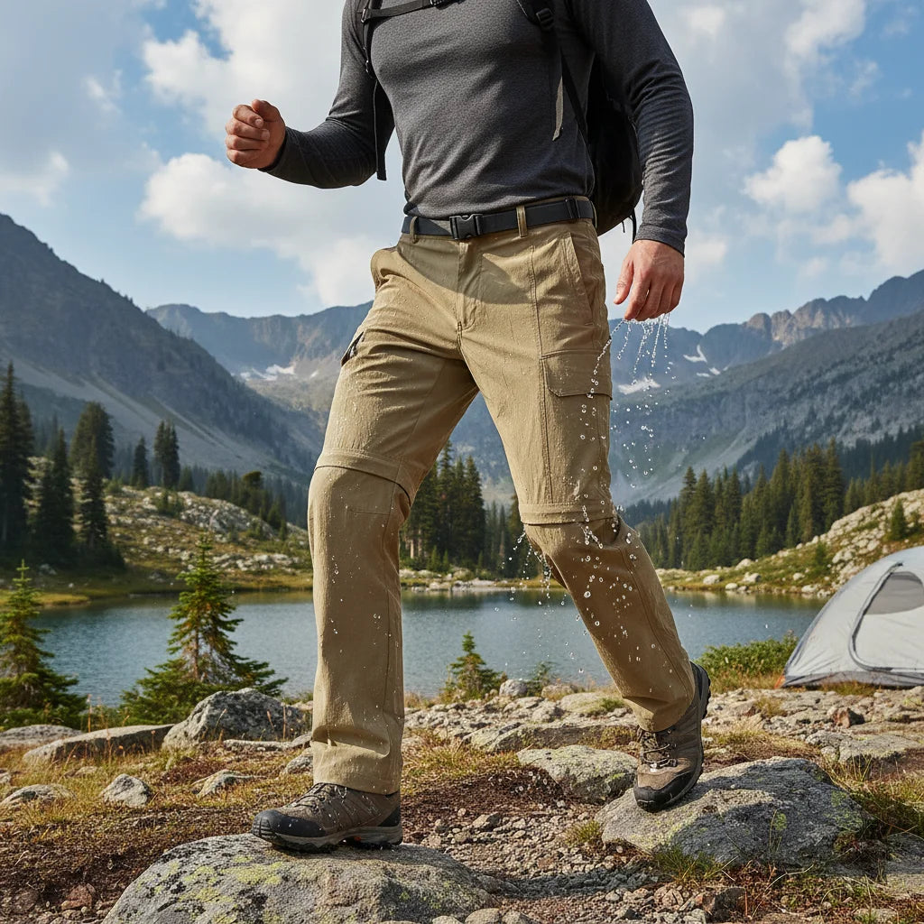 Fanuocetar 2-in-1 Removable Hiking Pants — Quick Dry, Scratch-Resistant, Converts to Shorts | Camping & Trekking