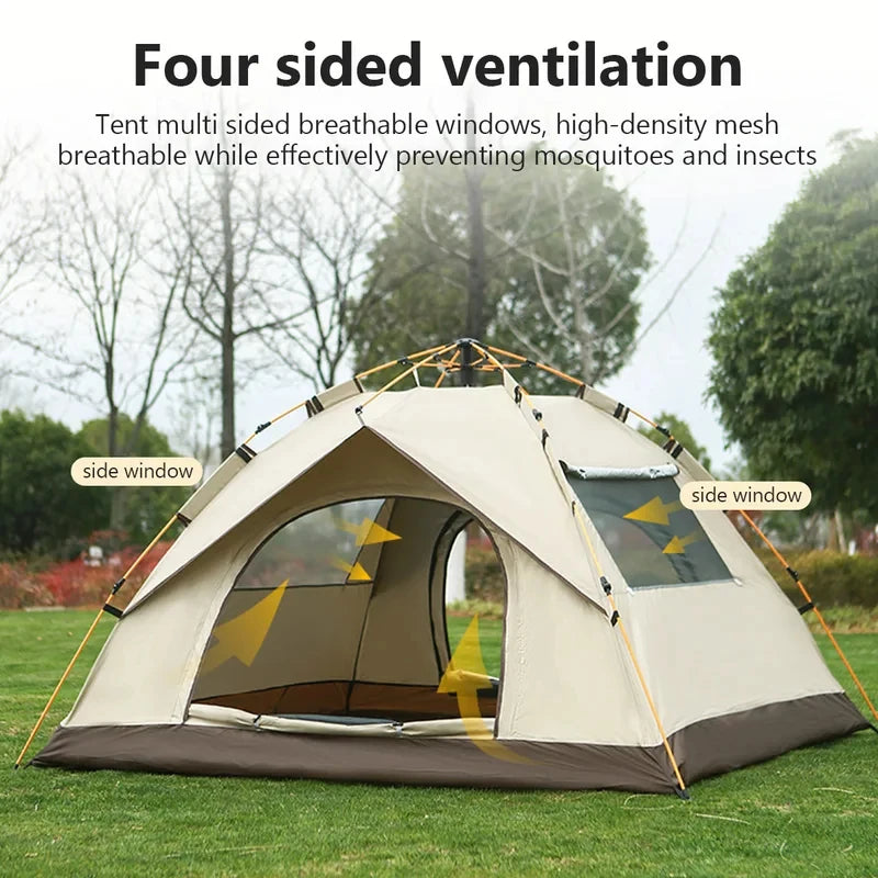 Automatic Quick-Open Pop-Up Camping Tent – Foldable Beach & Outdoor Tent, Easy to Carry