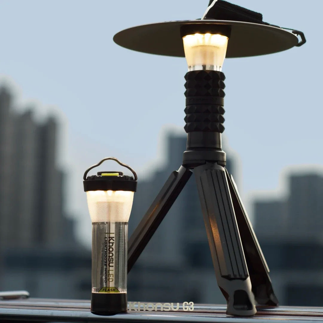 GZ Lighthouse LED Camping Lantern – 3000mAh Rechargeable Tent & Atmosphere Light