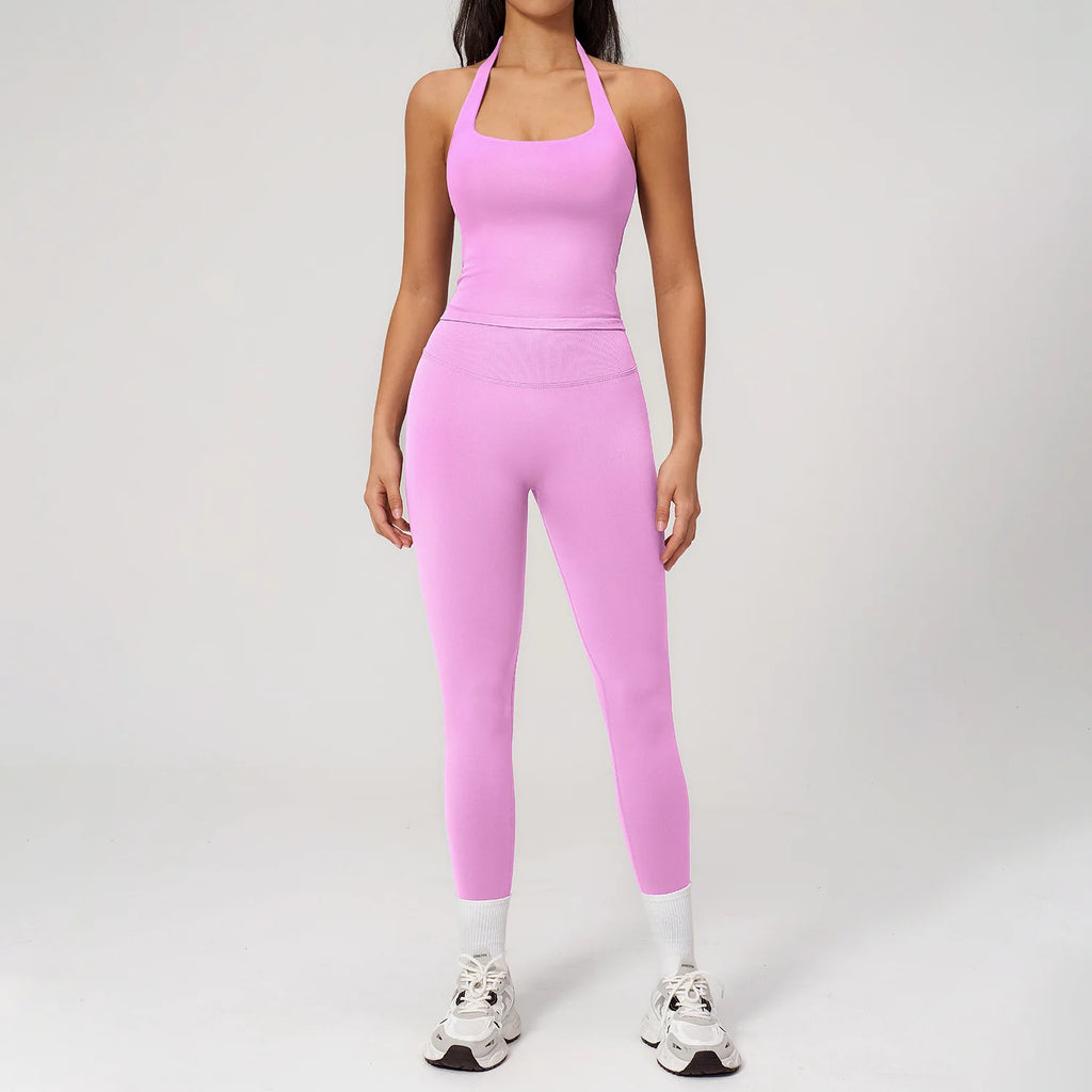 Women's 2-Piece Slim Fit Outfit Set – Elegant Solid Colour Spring/Summer | S–XL