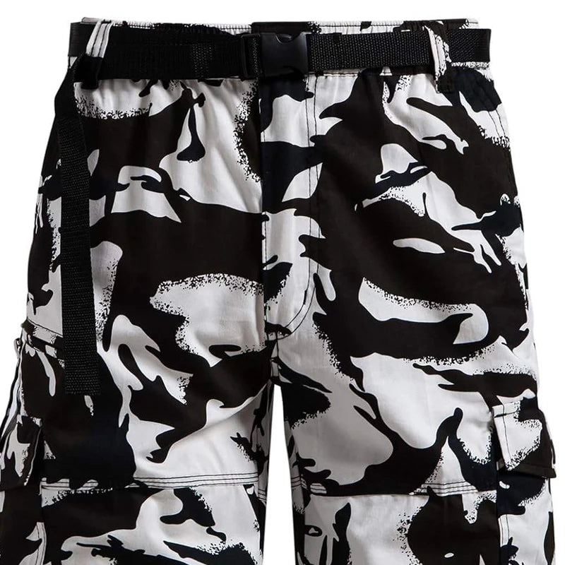 Men's 3/4 Cotton Cargo Shorts with Belt — Zipper Fly, Knee Length | Hiking, Camping & Outdoor Wear