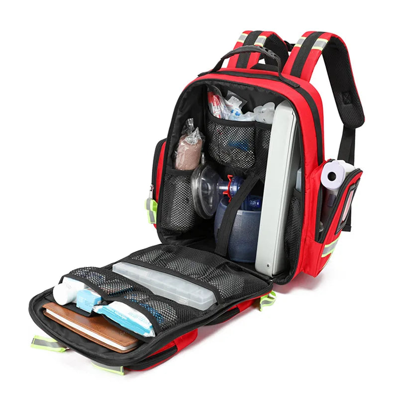 Large Capacity Emergency First Aid Backpack – Waterproof Outdoor Survival Kit Bag
