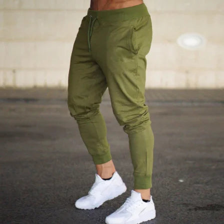 Men's Skinny Jogger Sweatpants — Drawstring, Fitness & Gym Tracksuit Bottoms | Sport & Casual Trousers