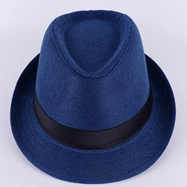 Men's Classic Fedora Hat – Cotton Linen Sun Visor