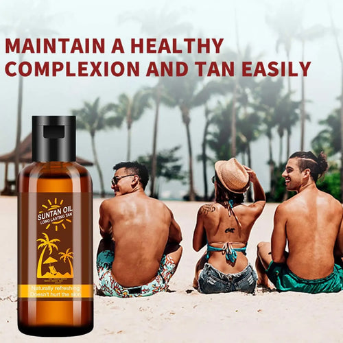 35ml Self-Tanning Body Bronzer Oil – Beach Glow Tan Lotion
