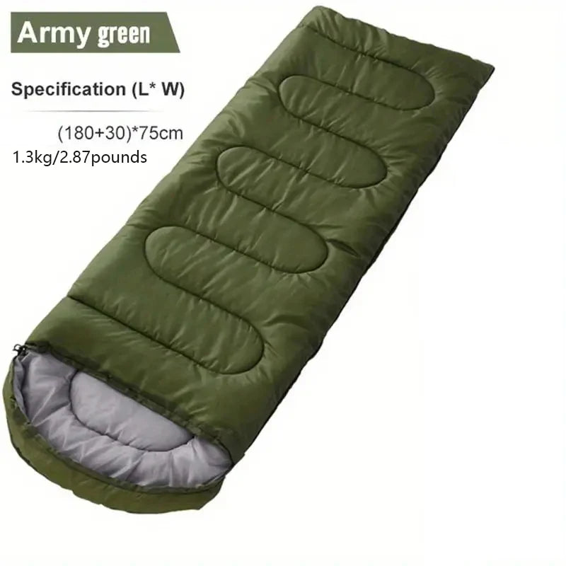 Four Seasons Sleeping Bag – Warm Envelope Style for Camping, Hiking & Travel